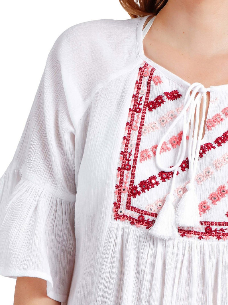ADMAS Vestido Paradise para Mujer Blanco - Kiabi