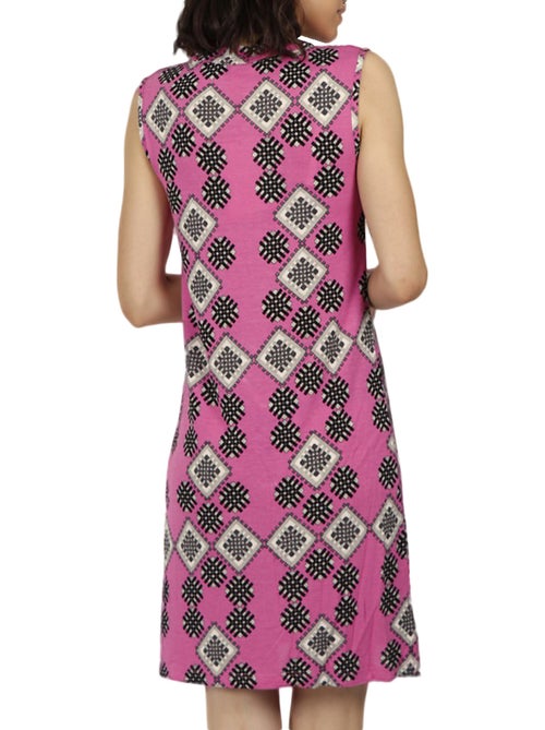 ADMAS Vestido Sin Mangas Art Deco para Mujer - Kiabi ADMAS Vestido Sin Mangas Art Deco para Mujer - Kiabi