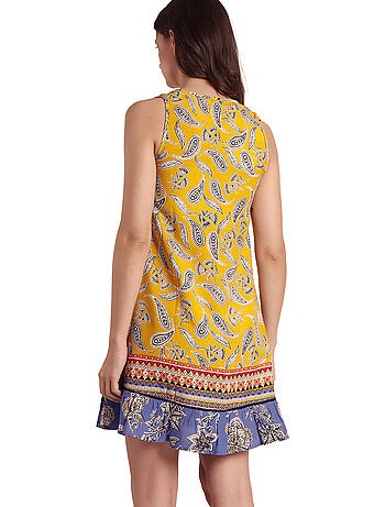 ADMAS Vestido Sin Mangas Hippy Beach para Mujer