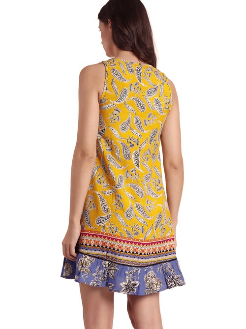 ADMAS Vestido Sin Mangas Hippy Beach para Mujer - Kiabi ADMAS Vestido Sin Mangas Hippy Beach para Mujer - Kiabi