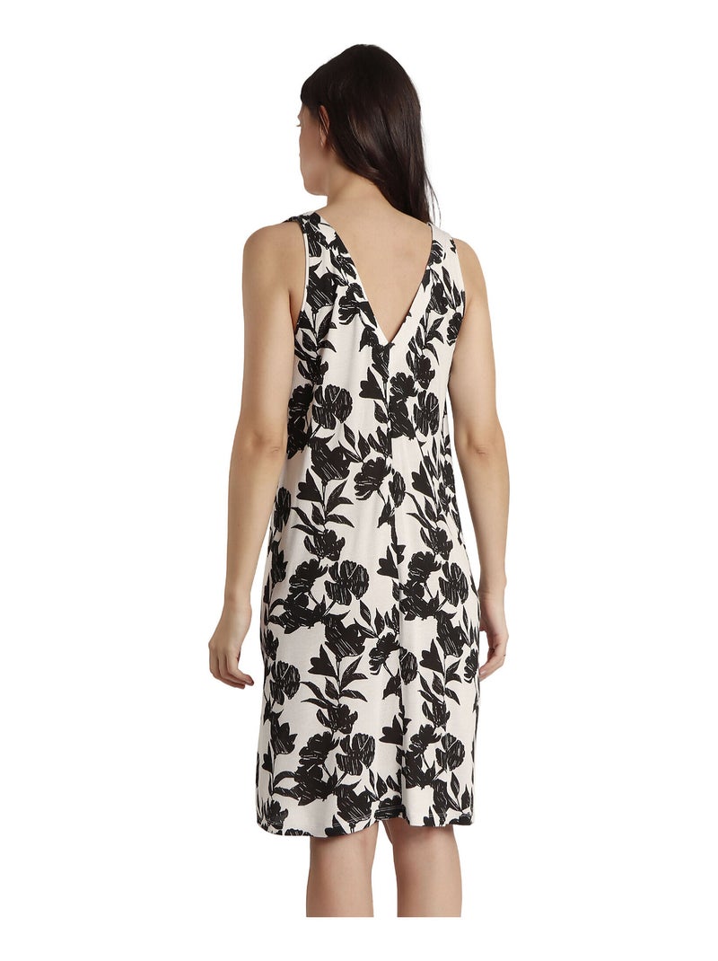 ADMAS Vestido Sin Mangas Waves para Mujer Blanco - Kiabi