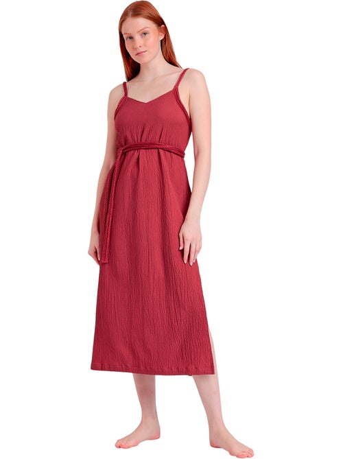 ADMAS Vestido Tirantes Linen Style para Mujer - Kiabi