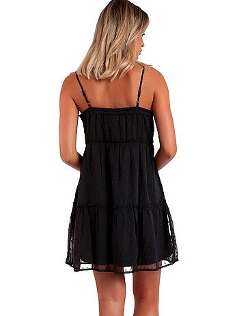 ADMAS Vestido Tirantes Orientel Flowers Frunces para Mujer