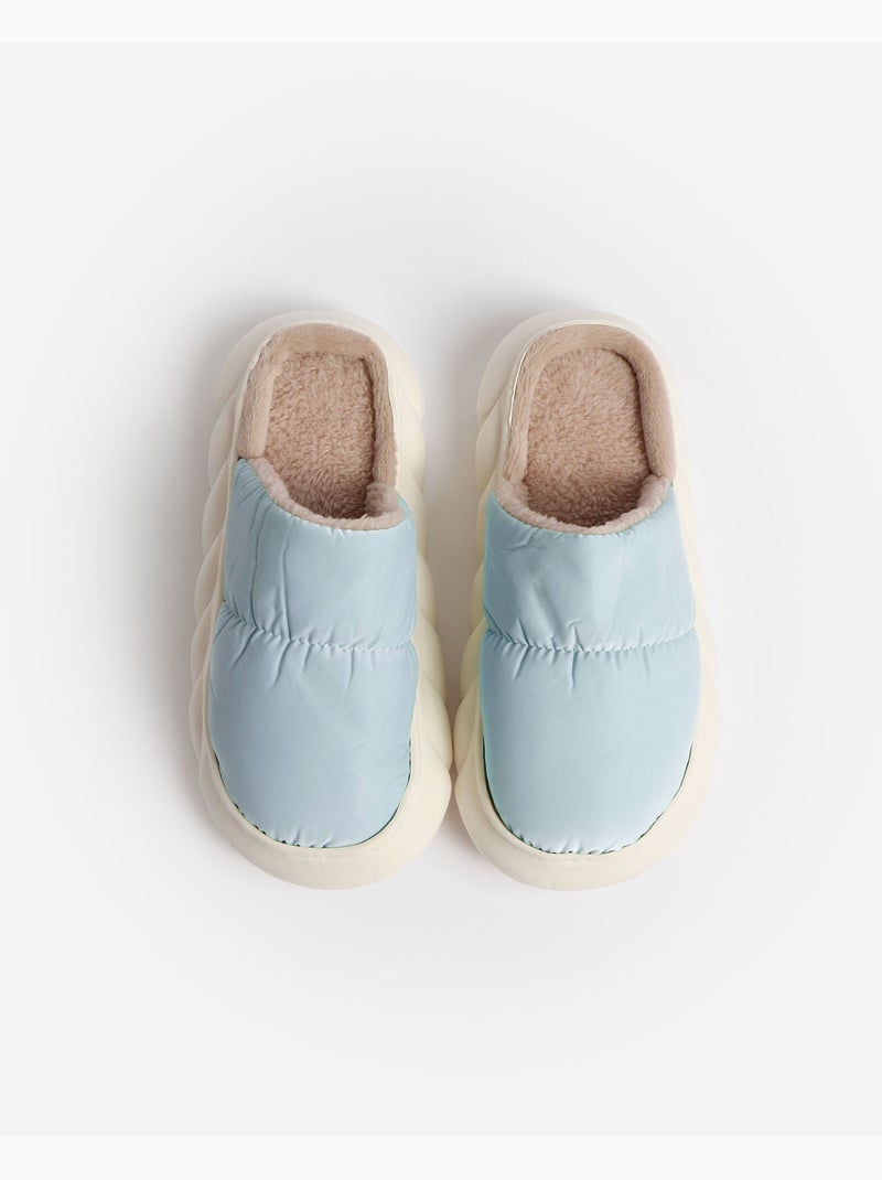 ADMAS Zapatillas De Estar Por Casa Acolchada para Mujer Azul - Kiabi