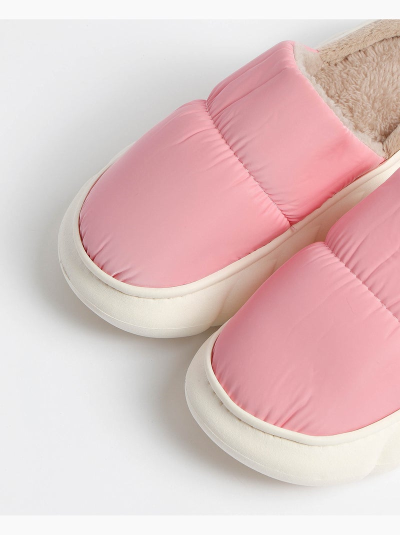 ADMAS Zapatillas De Estar Por Casa Acolchada para Mujer Frambuesa - Kiabi