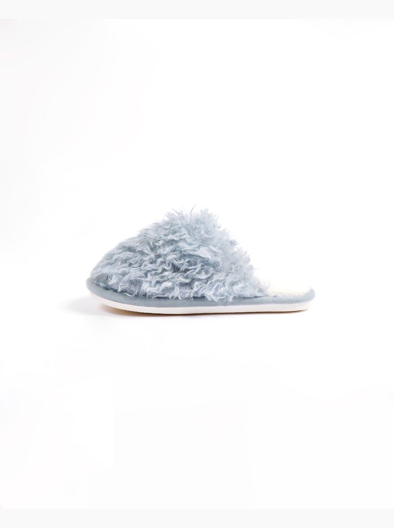 ADMAS Zapatillas De Estar Por Casa Borreguito para Mujer Azul - Kiabi