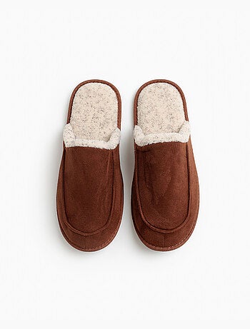 ADMAS Zapatillas De Estar Por Casa Brown Sherpa para Hombre