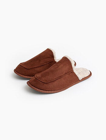ADMAS Zapatillas De Estar Por Casa Brown Sherpa para Hombre