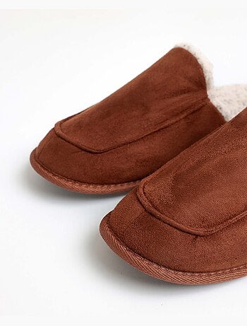 ADMAS Zapatillas De Estar Por Casa Brown Sherpa para Hombre
