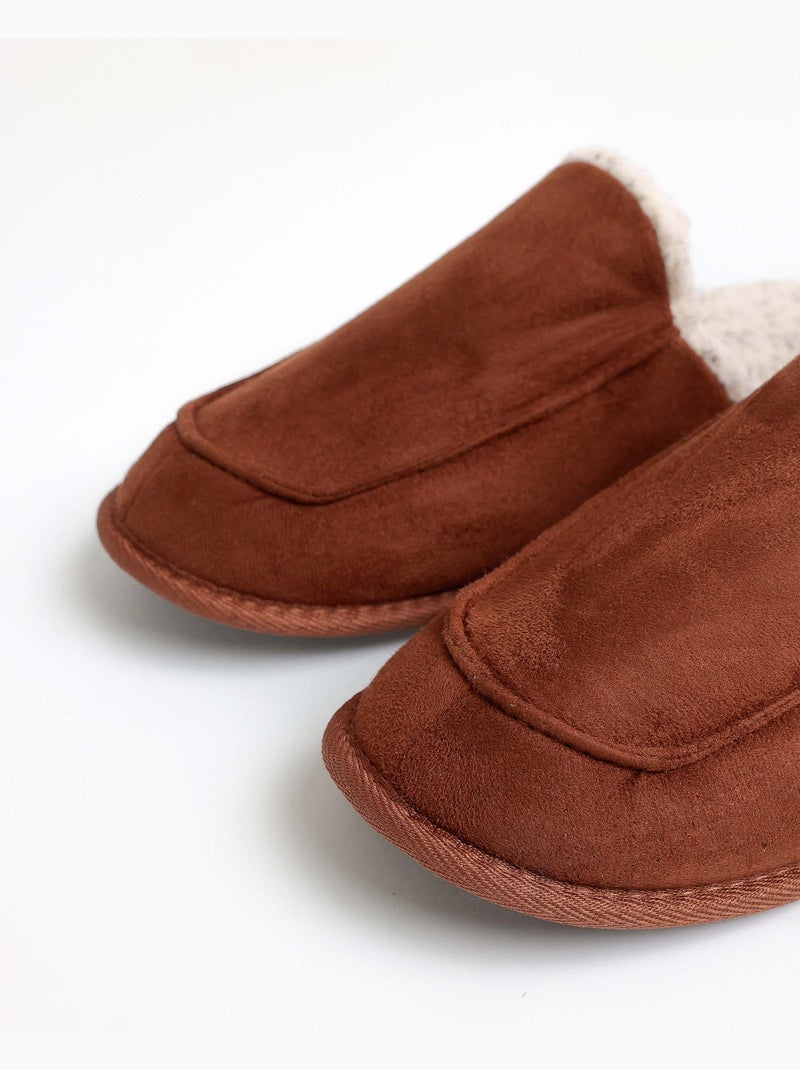 ADMAS Zapatillas De Estar Por Casa Brown Sherpa para Hombre Marrón - Kiabi