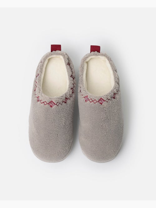 ADMAS Zapatillas De Estar Por Casa Plataforma Sherpa para Mujer - Kiabi ADMAS Zapatillas De Estar Por Casa Plataforma Sherpa para Mujer - Kiabi