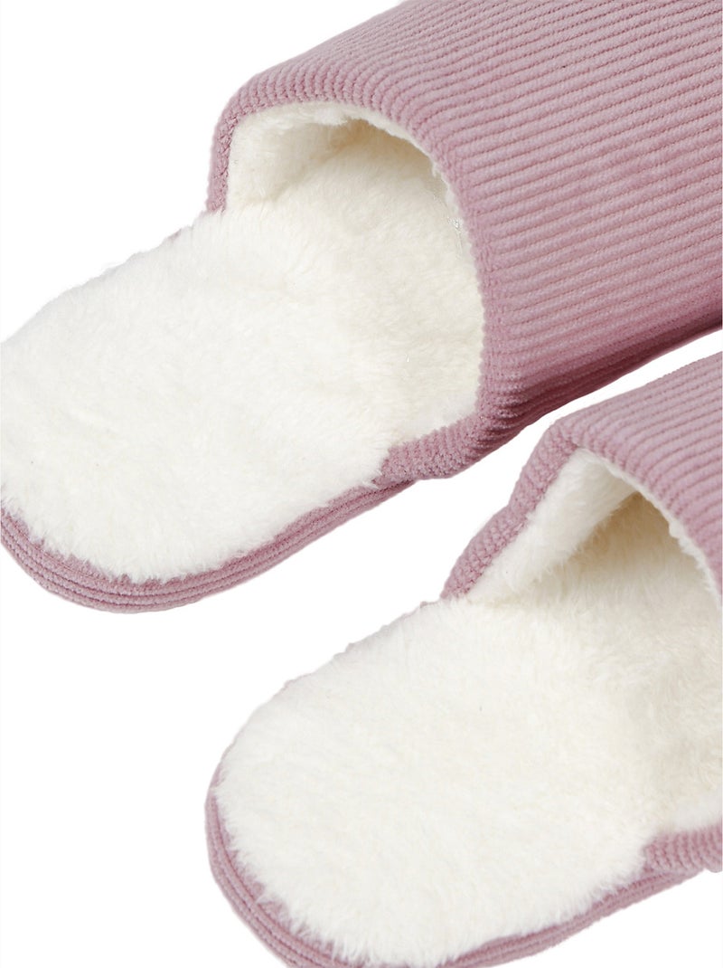 Admas zapatillas de estar por casa rayas para mujer Rosa - Kiabi