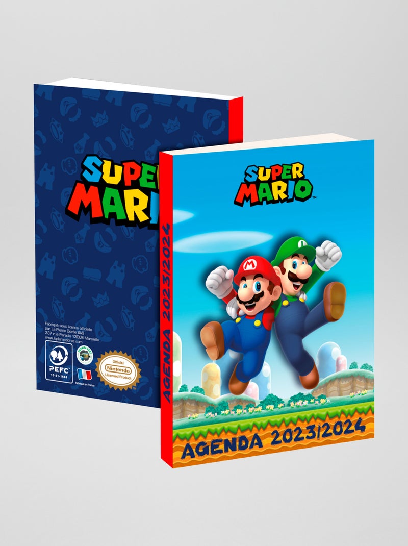 Agenda flexible 'Mario' 2023-2024 azul - Kiabi