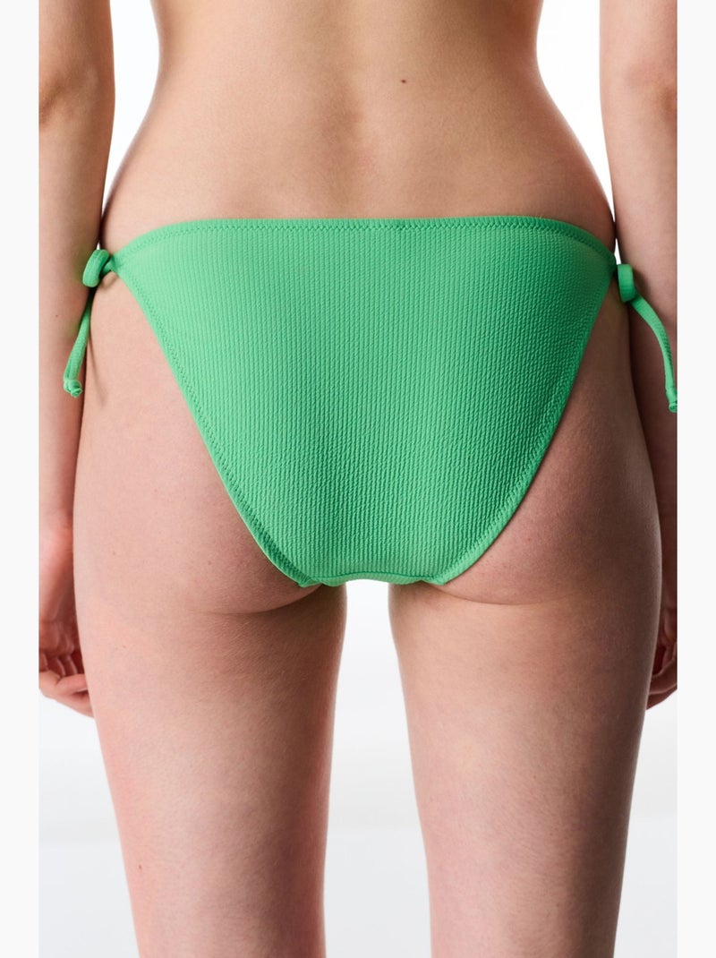 Aida braga de bikini texturizada de tiro medio penti Verde menta - Kiabi