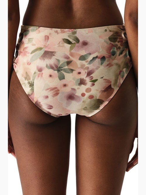 Aires fashion braguita de bikini floral con brillo y tiro alto penti - Kiabi Aires fashion braguita de bikini floral con brillo y tiro alto penti - Kiabi