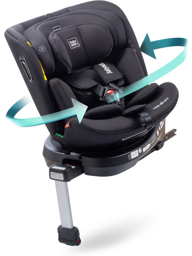 Aitana Ifix giratoria con pata de soporte 40 - 150 cm Babyauto - BLACK EMBOSSED Negro - Kiabi