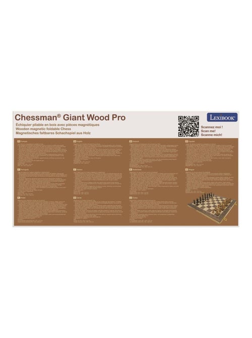 Ajedrez magnético plegable de madera - Kiabi