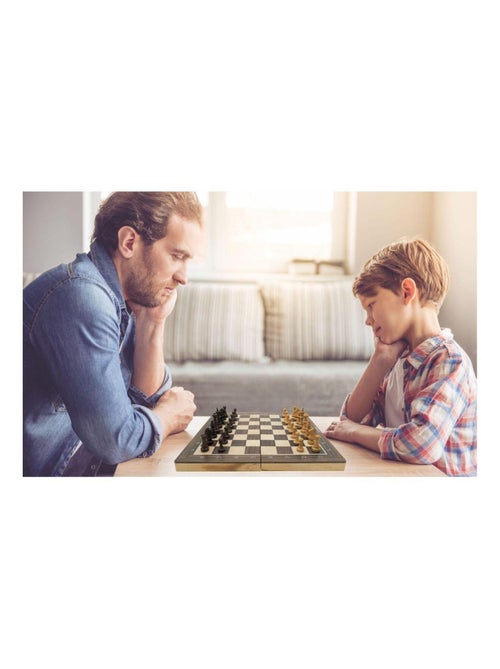 Ajedrez magnético plegable de madera - Kiabi