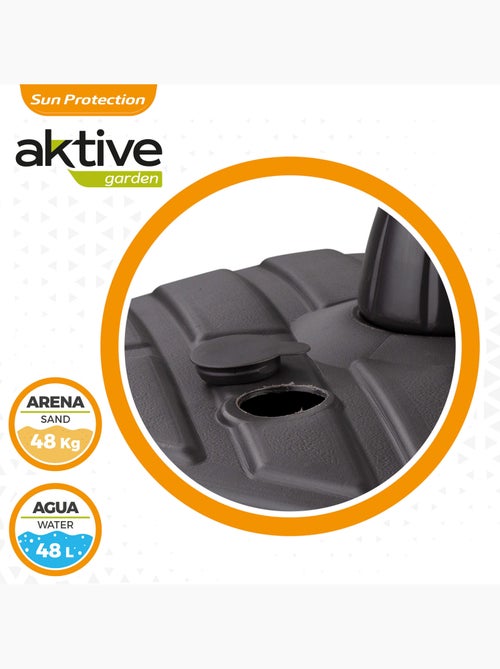 Aktive Base para sombrilla 56x56x40 cm antracita Ø33-48 mm - Kiabi