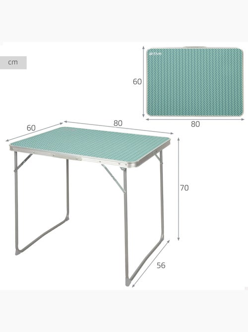 Aktive camping mesa de camping plegable 80x60x70 cm - Kiabi Aktive camping mesa de camping plegable 80x60x70 cm - Kiabi