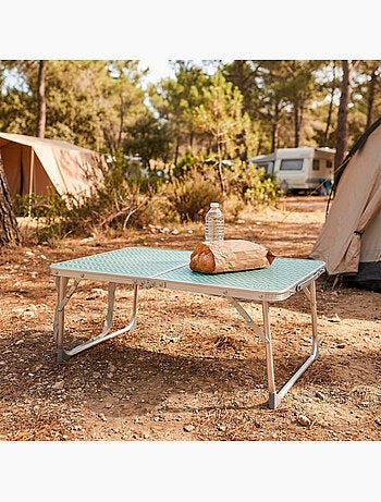 Aktive mesa de camping plegable con asa para transporte 60x40x25 cm