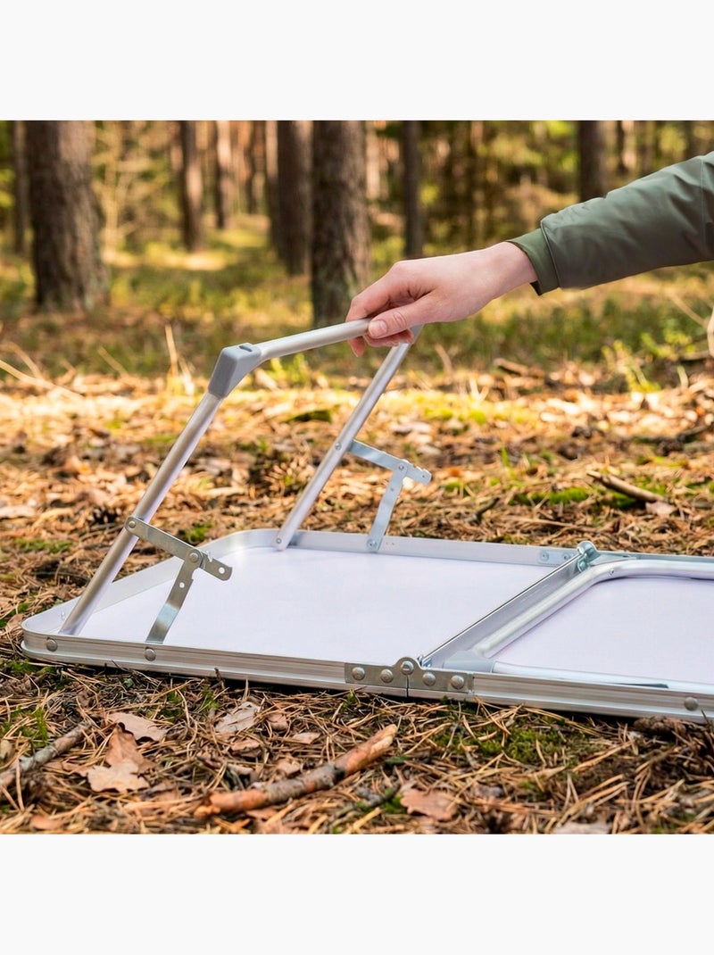 Aktive mesa de camping plegable con asa para transporte 60x40x25 cm Turquesa - Kiabi