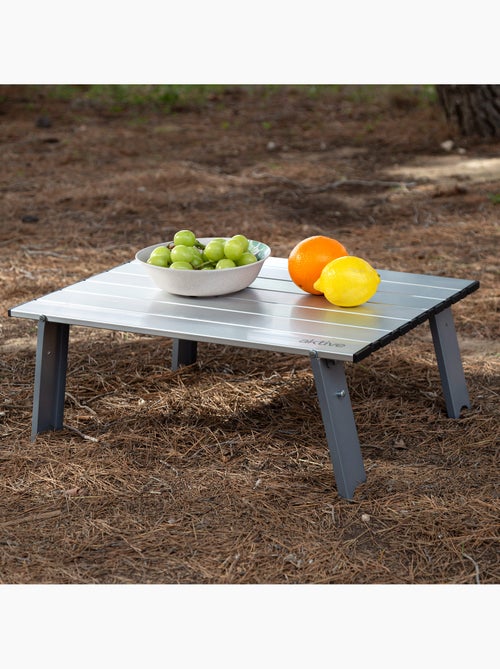 Aktive mesa plegable 55x41x20 cm pequeña camping aluminio ultraligera - Kiabi Aktive mesa plegable 55x41x20 cm pequeña camping aluminio ultraligera - Kiabi