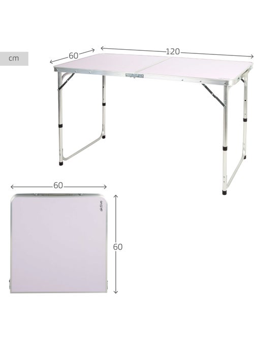 Aktive mesa plegable camping ajustable en altura y superficie antideslizante - Kiabi Aktive mesa plegable camping ajustable en altura y superficie antideslizante - Kiabi