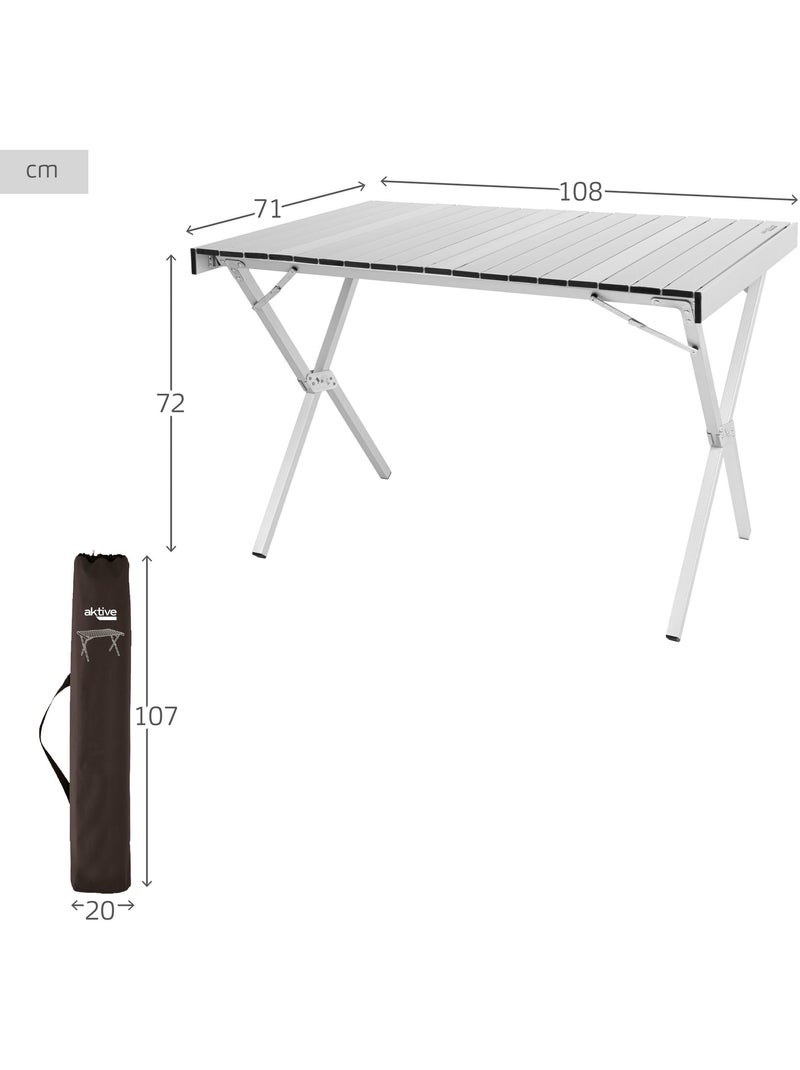 Aktive mesa plegable camping aluminio antideslizante y desmontable Gris - Kiabi