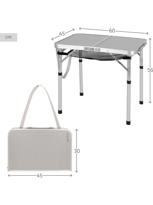 Aktive mesa plegable camping maletín antideslizante con red auxiliar - Kiabi Aktive mesa plegable camping maletín antideslizante con red auxiliar - Kiabi