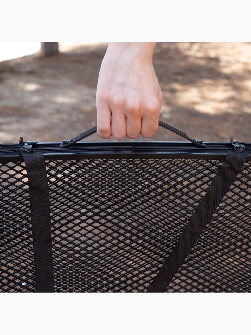 Aktive mesa plegable pequeña camping maletín antivuelco y ultraligera para barbacoa Negro - Kiabi