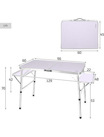 Aktive mesa plegable regulable en altura