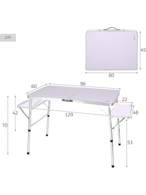 Aktive mesa plegable regulable en altura - Kiabi Aktive mesa plegable regulable en altura - Kiabi
