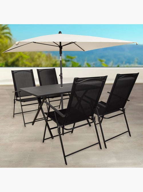 Aktive Parasol jardín cuadrado 175x175 cm con mástil inclinable - Kiabi