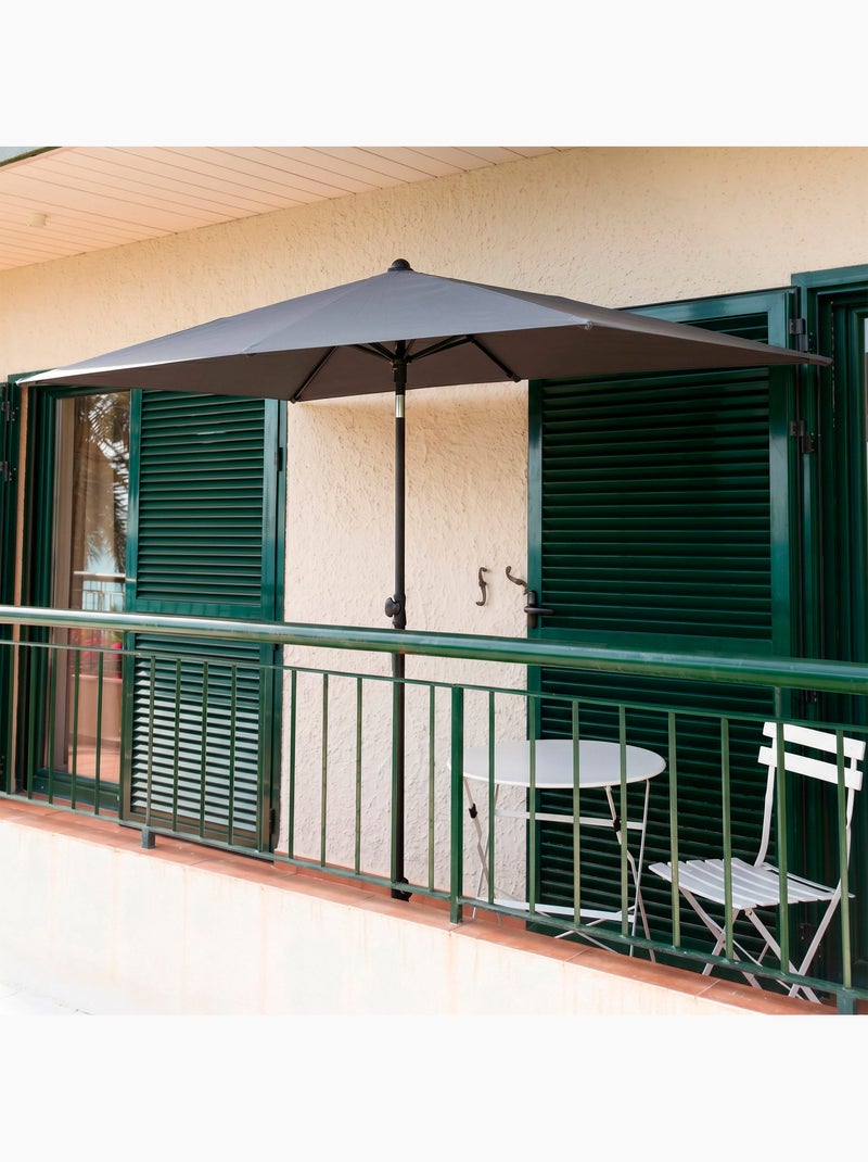 Aktive Parasol rectangular 180x145 cm Gris - Kiabi