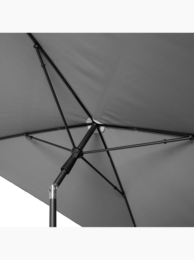 Aktive Parasol rectangular 180x145 cm Gris - Kiabi