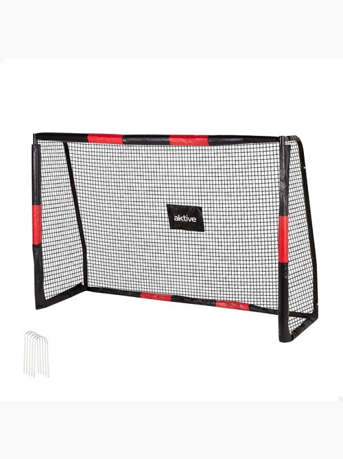 Aktive portería de fútbol 180x60x120 cm estructura con protección, red y piquetas - Kiabi Aktive portería de fútbol 180x60x120 cm estructura con protección, red y piquetas - Kiabi