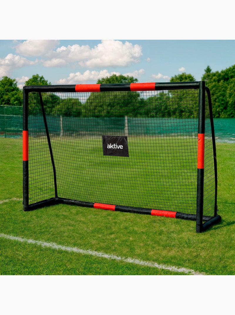 Aktive portería de fútbol 180x60x120 cm estructura con protección, red y piquetas N/D - Kiabi