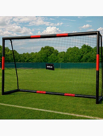 Aktive portería de fútbol 300x120x200 cm estructura con protección, red y piquetas