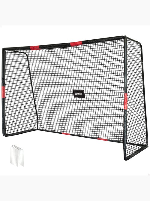 Aktive portería de fútbol 300x120x200 cm estructura con protección, red y piquetas - Kiabi Aktive portería de fútbol 300x120x200 cm estructura con protección, red y piquetas - Kiabi