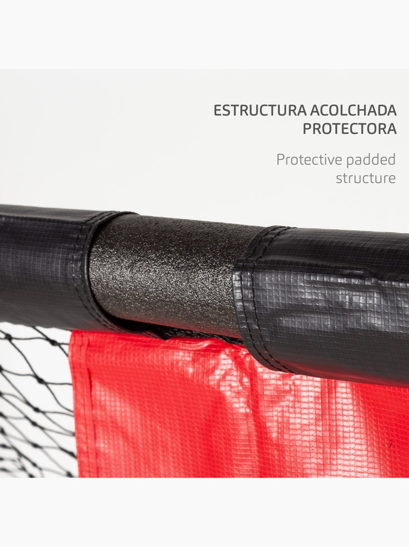 Aktive portería de fútbol 300x120x200 cm estructura con protección, red y piquetas N/D - Kiabi
