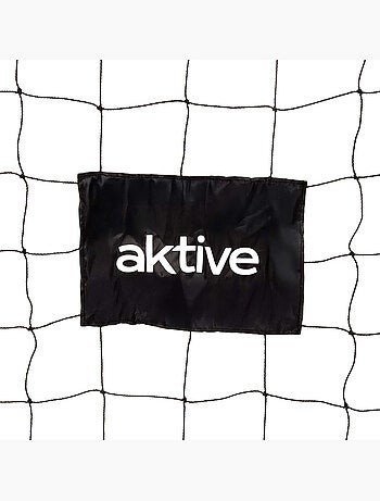 Aktive portería de fútbol 300x90x160 cm de acero con red resistente y 7 piquetas