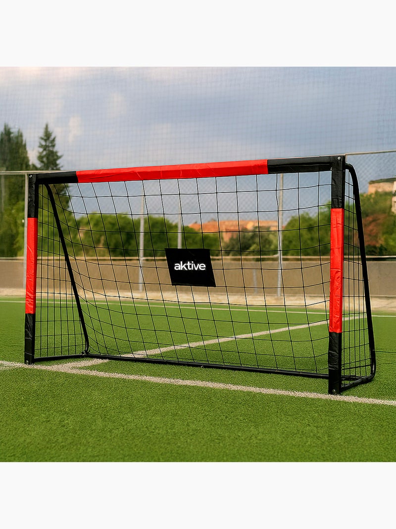 Aktive portería de fútbol 300x90x160 cm de acero con red resistente y 7 piquetas N/D - Kiabi