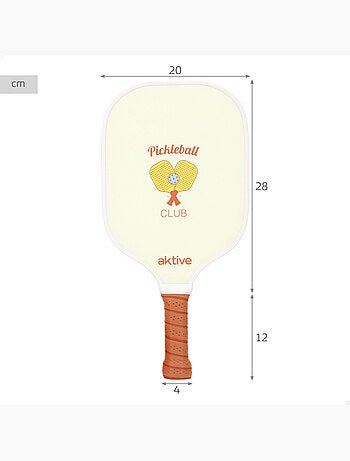 Aktive set de raquetas de pickleball 20x1x40 cm