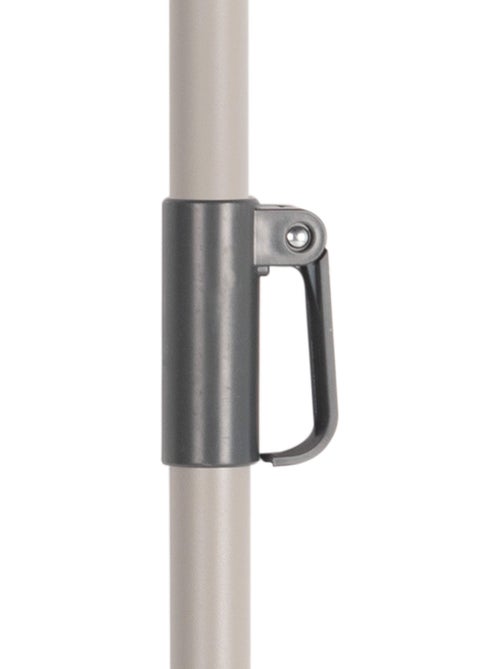 Aktive Sombrilla grande jardín antiviento hexagonal inclinable marfil 230 cm UV50 - Kiabi