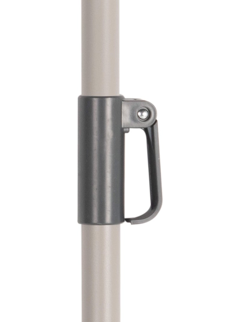 Aktive Sombrilla grande jardín antiviento hexagonal inclinable marfil 230 cm UV50 Crema - Kiabi