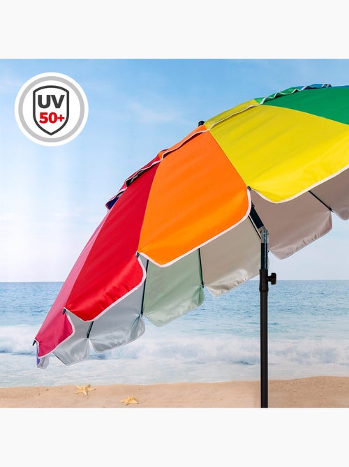 Aktive sombrilla playa antiviento 16 varillas 220 cm multicolor - Kiabi