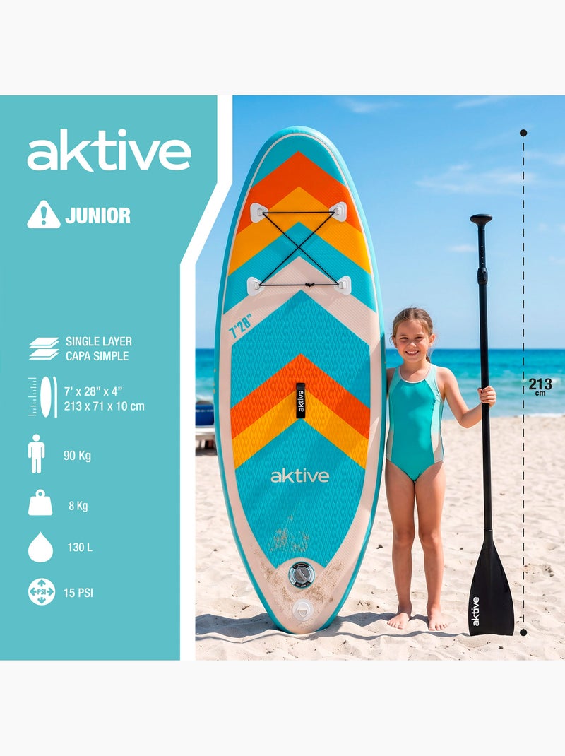 Aktive tabla paddle surf hinchable iniciación con mochila, hinchador y remo N/D - Kiabi