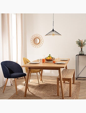 Alara lámpara colgante de metal negro d45cm