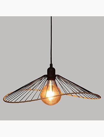 Alara lámpara colgante de metal negro d45cm